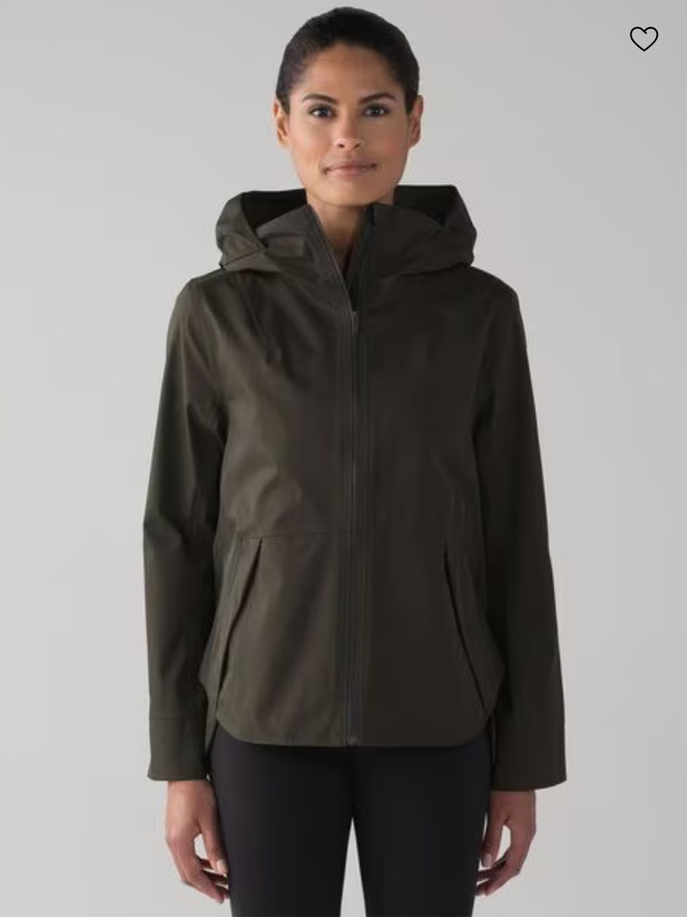 Lululemon Everyday Getaway Jacket Womens 10 Army Green Breathable Wind Resistant
